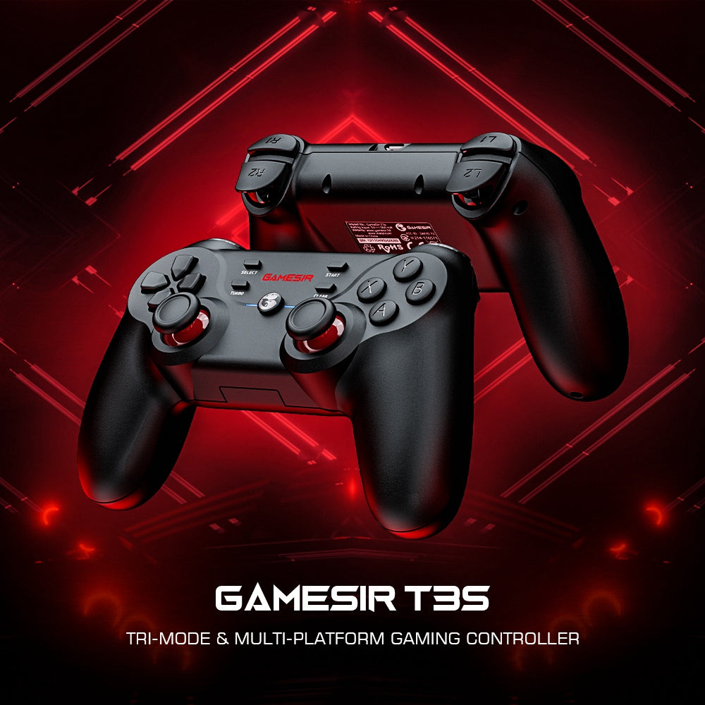 GAMESIR T3S Bluetooth Game Controller Wireless/Wired Joystick Gamepad for Nintendo Switch/TV Box/PC/Android Phone/iOS Phone GAMESIR T3S Bluetooth Game Controller Wireless/Wired Joystick Gamepad for Nintendo Switch/TV Box/PC/Android Phone/iOS Phone